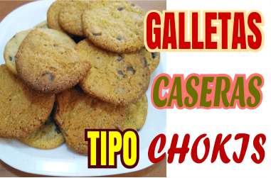 Galletas con chispas de chocolate