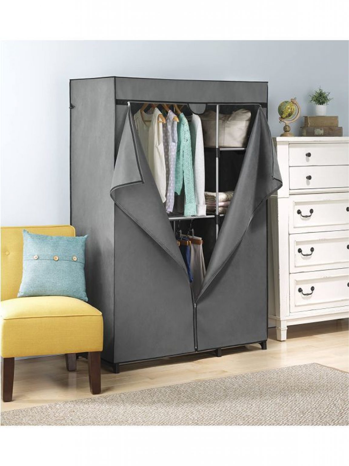 Closet para uso PROVISIONAL o alternativo con repisas de metal