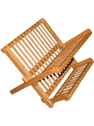 Escurridor de madera de bambú