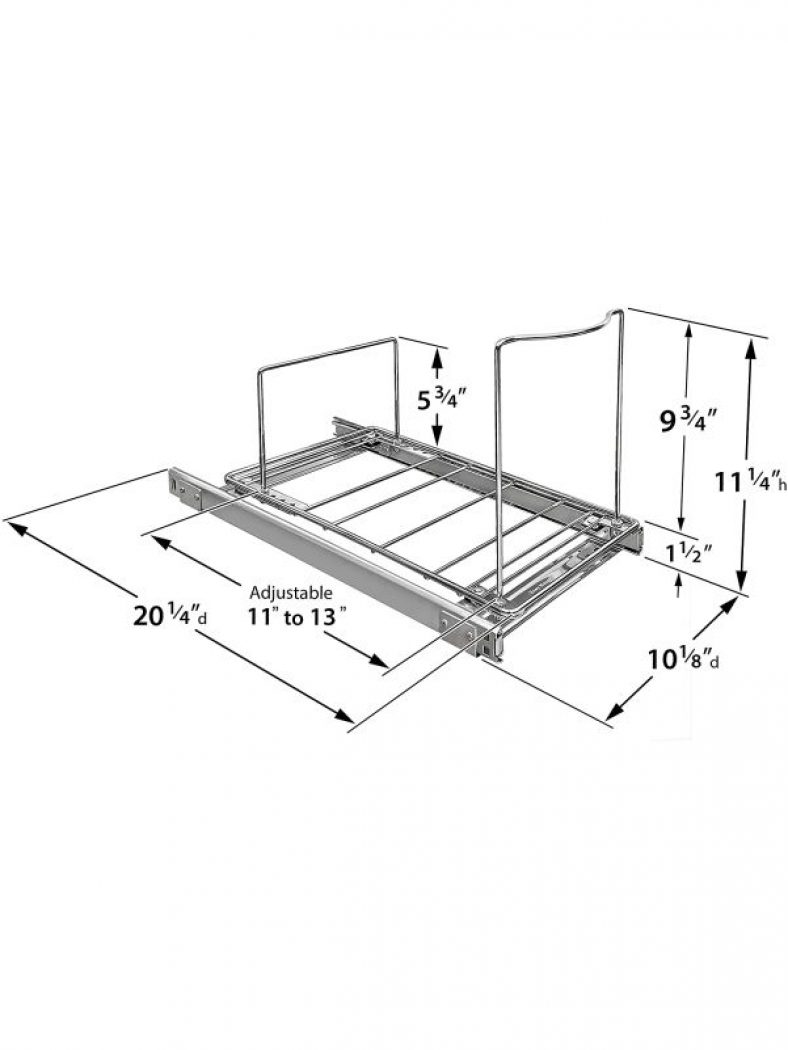 Excelente soporte ajustable y extraíble para botes de basura