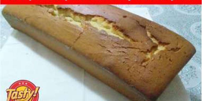 Delicioso panqué casero de queso crema y mantequilla